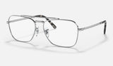Ray-Ban New Caravan RX3636V — Silver — quarter view