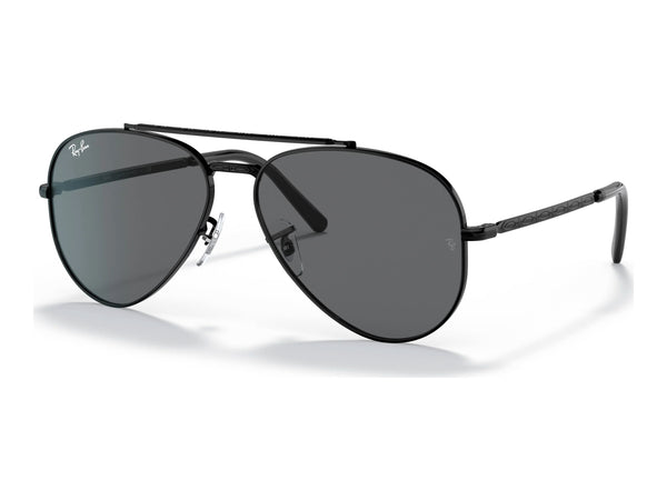 Ray-Ban New Aviator RB3625 — Black / Dark Grey — quarter view