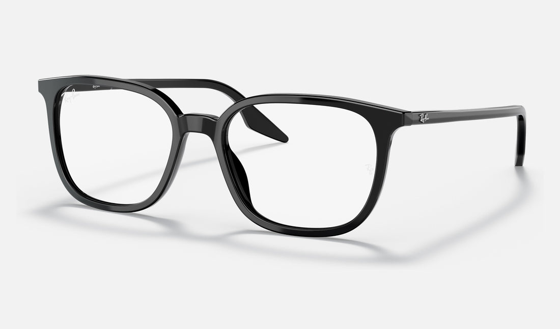 Ray-Ban RX5406F — Black — quarter view
