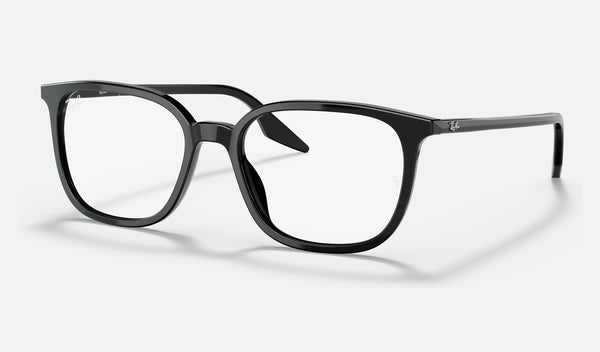 Ray-Ban RX5406F — Black — quarter view