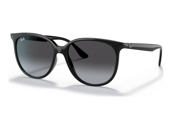 Ray-Ban RB4378F — Black / Grey Gradient — quarter view