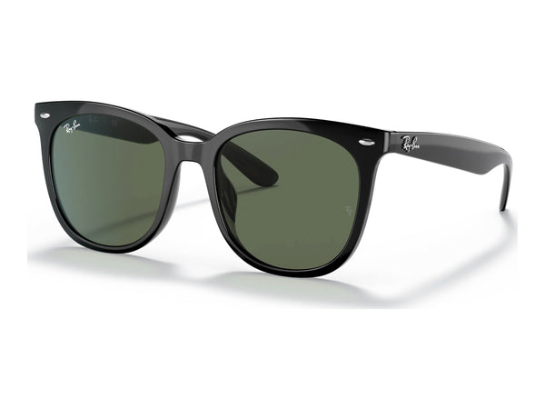 Ray-Ban RB4379D — Black / Dark Green — quarter view