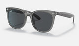 Ray-Ban RB4379D — Transparent Grey / Dark Grey — quarter view