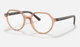 Ray-Ban Junior Junior Thalia RY9095V — Transparent Brown — quarter view