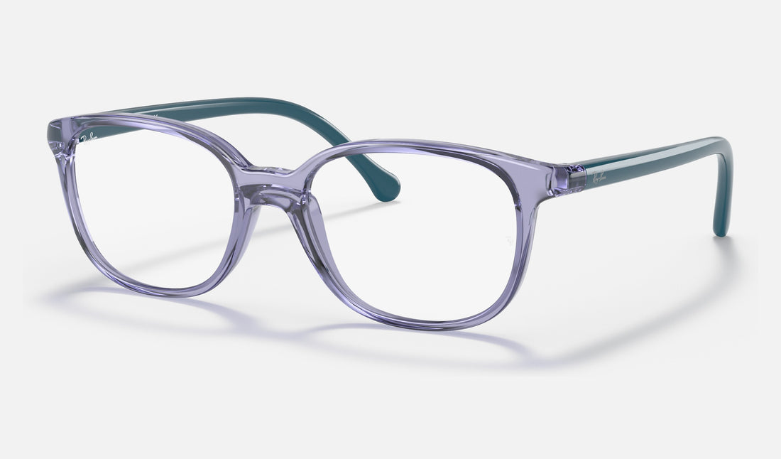 Ray-Ban Junior RY1900 — Transparent Violet — quarter view