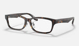 Ray-Ban RX5408D — Havana — quarter view