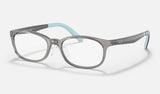 Ray-Ban Junior RY1613D — Transparent Grey — quarter view