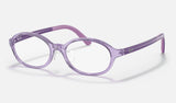Ray-Ban Junior RY1616D — Transparent Purple — quarter view