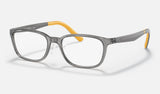 Ray-Ban Junior RY1617D — Transparent Grey — quarter view