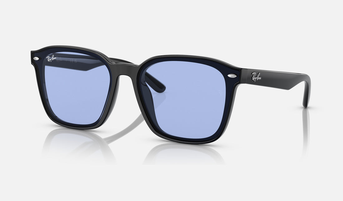 Ray-Ban RB4392D — Black / Blue — quarter view