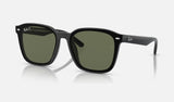 Ray-Ban RB4392D — Black / Dark Green Polarized — quarter view