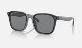Ray-Ban RB4392D — Transparent Grey / Grey — quarter view