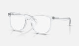 Ray-Ban RX5411D — Transparent — quarter view