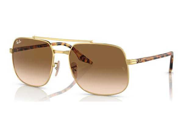 Ray-Ban RB3699 — Arista Gold / Brown — quarter view