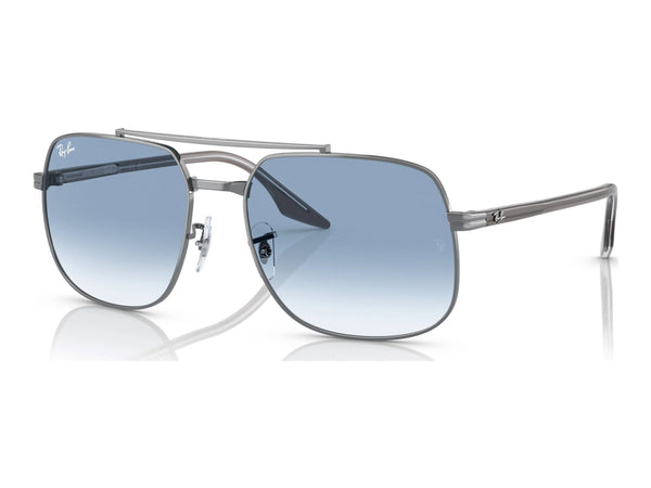 Ray-Ban RB3699 — Gunmetal / Gradient Blue — quarter view