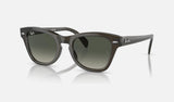 Ray-Ban RB0707S — Transparent Olive Green / Grey — quarter view