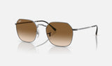 Ray-Ban Jim RB3694 — Gunmetal / Brown — quarter view