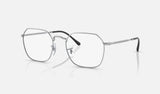 Ray-Ban Jim RX3694V — Silver — quarter view