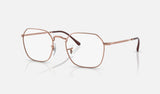 Ray-Ban Jim RX3694V — Rose Gold — quarter view