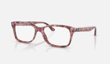 Ray-Ban RX5428 — Red — quarter view