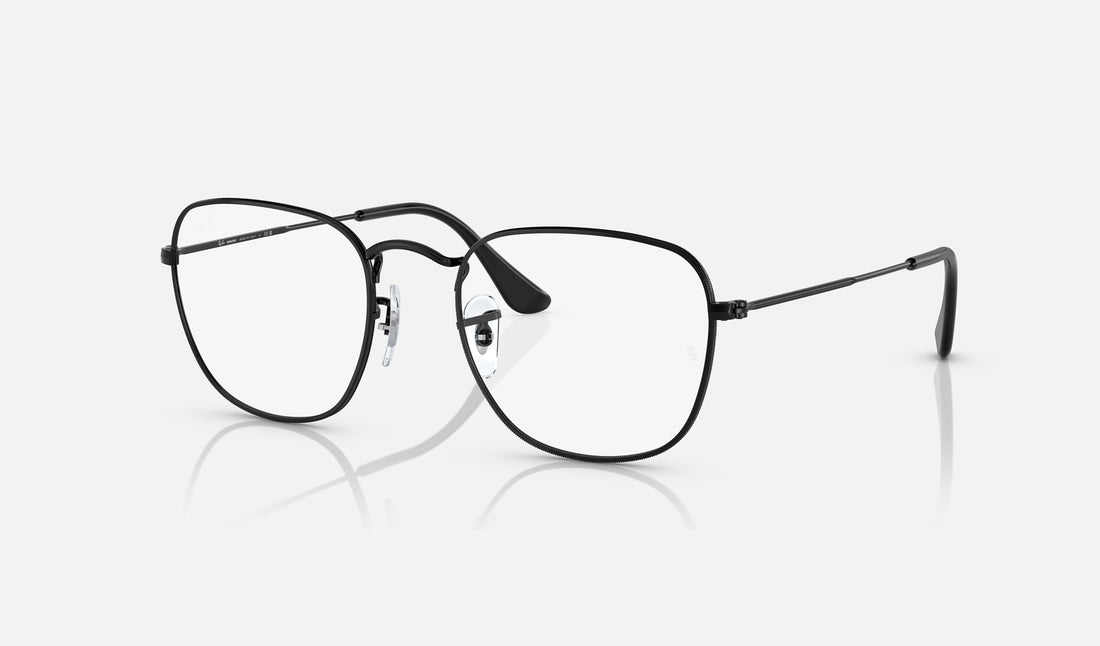 Ray-Ban Frank RB3857 — Black / Clear/grey — quarter view