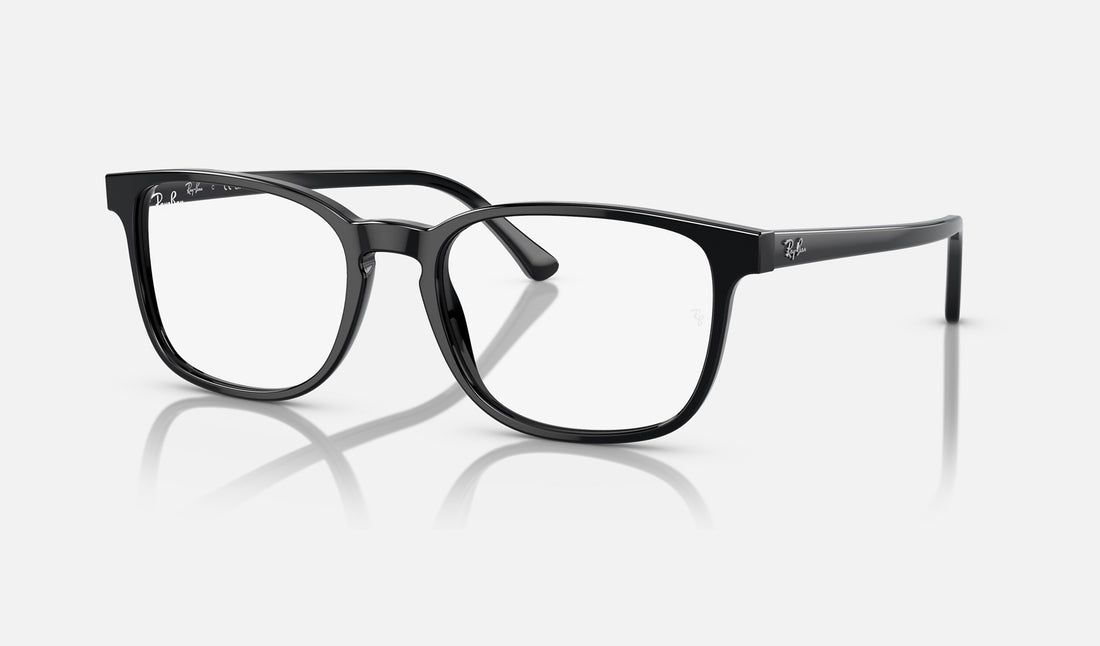 Ray-Ban RX5418 — Black — quarter view