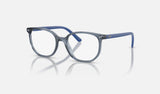 Ray-Ban Junior Junior Elliot RY9097V — Transparent Blue — quarter view