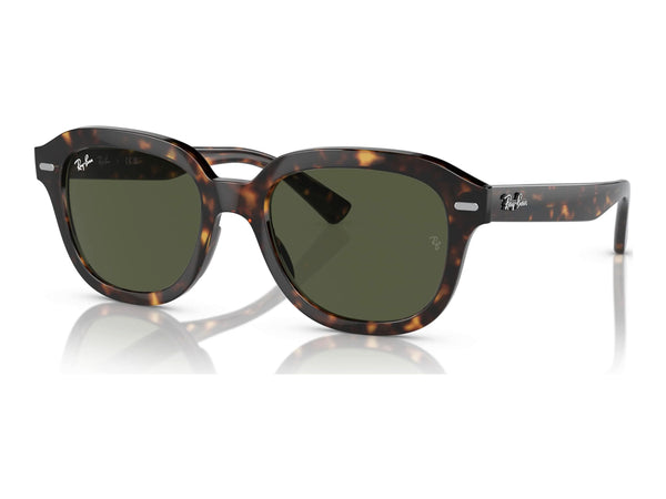 Ray-Ban Erik RB4398 — Havana / Green — quarter view