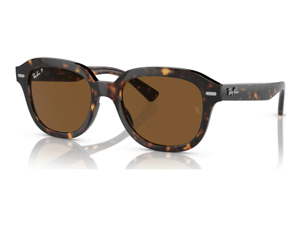 Ray-Ban Erik RB4398 — Havana / Brown Polarized — quarter view