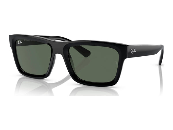 Ray-Ban Warren RB4396 — Black / Dark Green — quarter view