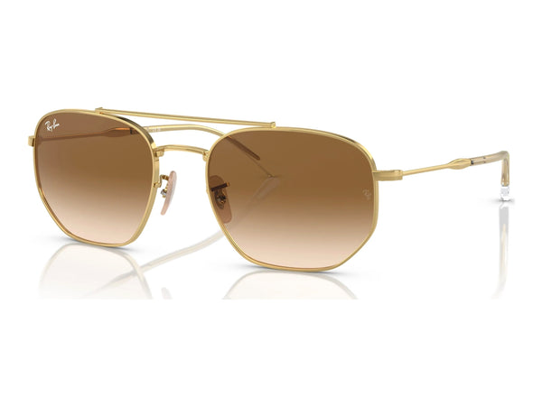 Ray-Ban RB3707 — Arista Gold / Brown — quarter view