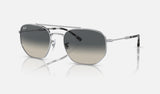 Ray-Ban RB3707 — Silver / Grey — quarter view