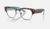 Ray-Ban Mega Clubmaster RX0316V — Havana on Blue on Gunmetal — quarter view