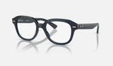 Ray-Ban Erik RX7215 — Opal Dark Blue — quarter view