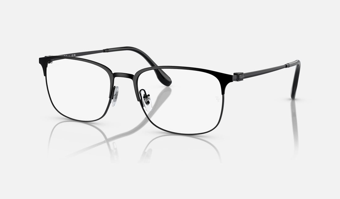 Ray-Ban RX6494 — Black — quarter view