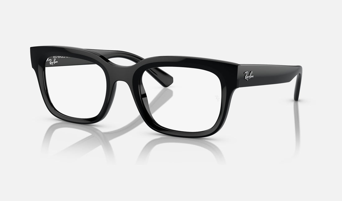 Ray-Ban Chad RX7217 — Black — quarter view