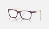 Ray-Ban Junior RY1621 — Purple on Light Brown — quarter view