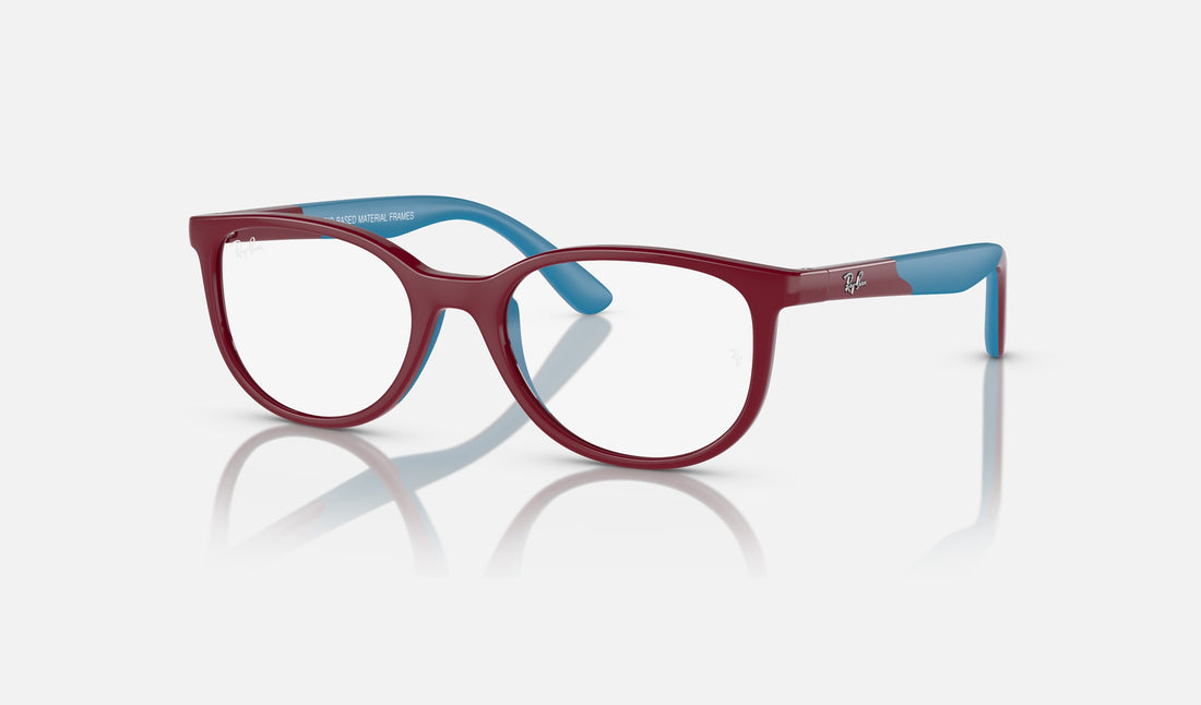 Ray-Ban Junior RY1622 — Bordeaux on Blue — quarter view