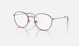 Ray-Ban Junior Junior Rob RY9572V — Brown on Rose Gold — quarter view