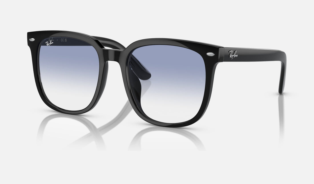 Ray-Ban RB4401D — Black / Blue — quarter view
