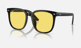 Ray-Ban RB4401D — Black / Yellow — quarter view