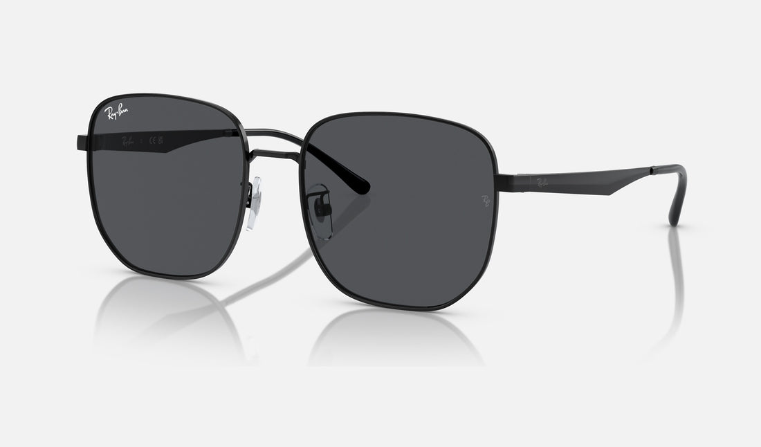 Ray-Ban RB3713D — Black / Dark Grey — quarter view