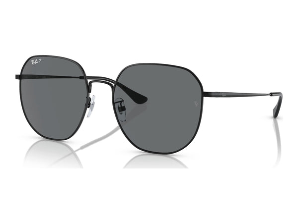 Ray-Ban RB3680D — Black / Dark Grey Polarized — quarter view