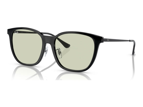 Ray-Ban RB4333D — Black / Green — quarter view