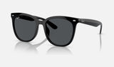Ray-Ban RB4379D — Black / Dark Grey — quarter view