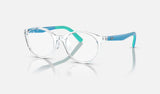 Ray-Ban Junior RY1625D — Transparent — quarter view