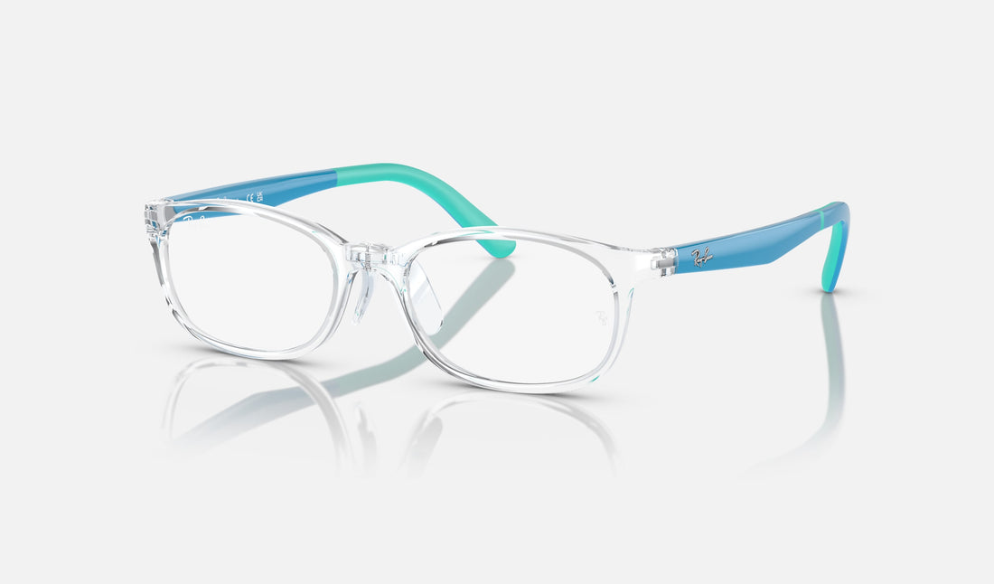 Ray-Ban Junior RY1613D — Transparent — quarter view