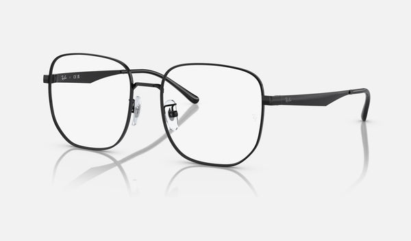 Ray-Ban RX6503D — Black — quarter view