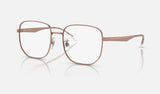 Ray-Ban RX6503D — Rose Gold — quarter view