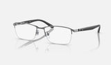 Ray-Ban RX6501D — Gunmetal — quarter view